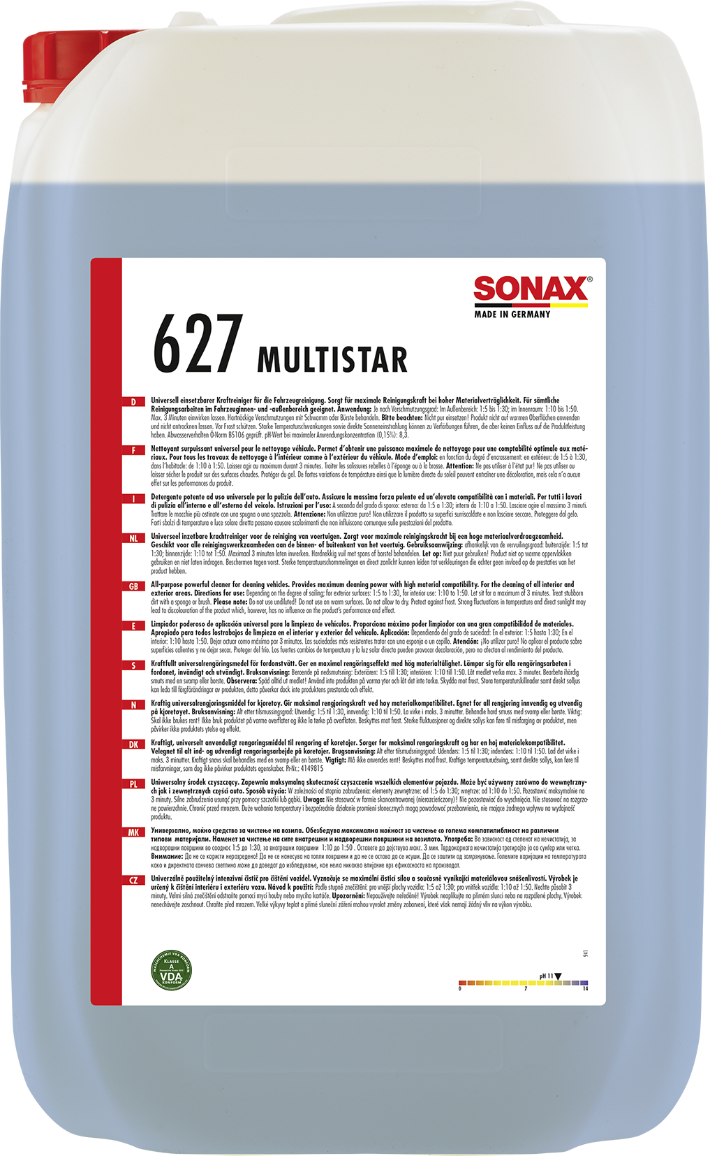 SONAX Multistar, yleispesuaine  25L