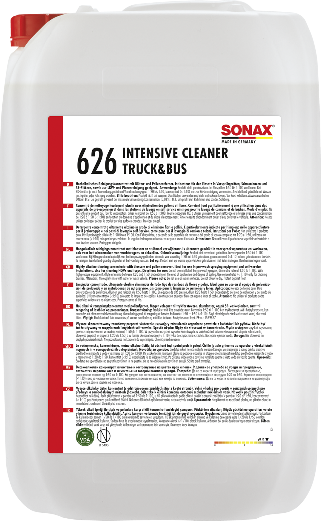 SONAX Intensive Cleaner Esipesuaine 25 L