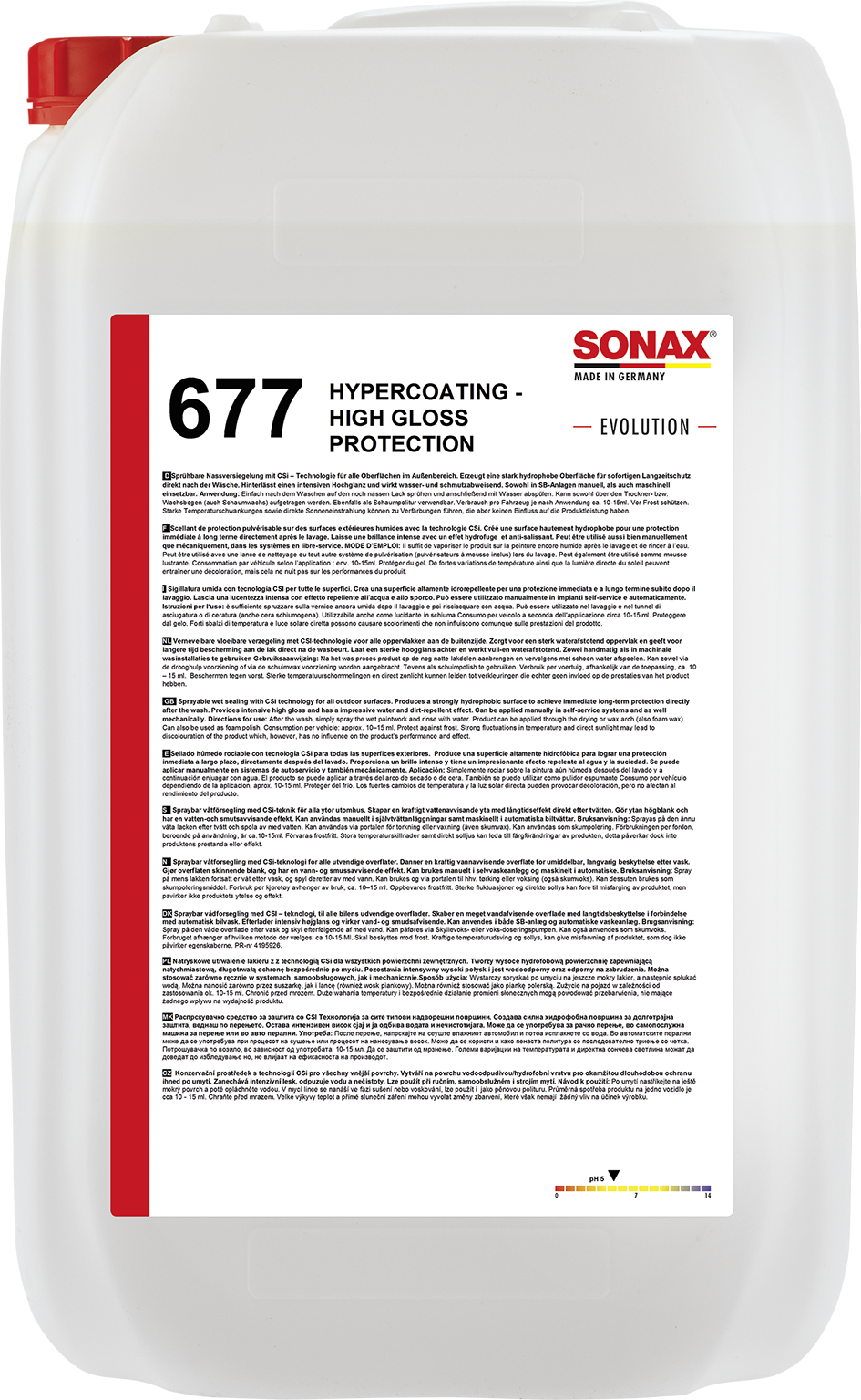 SONAX Hypercoat Pinnoite 25 L