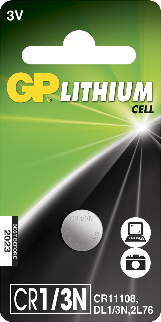 Nappiparisto GP Lithium CR1/3N 3,0V, 1kpl