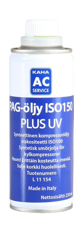 Kompressoriljy PAG ISO150 PLUS UV 250ml