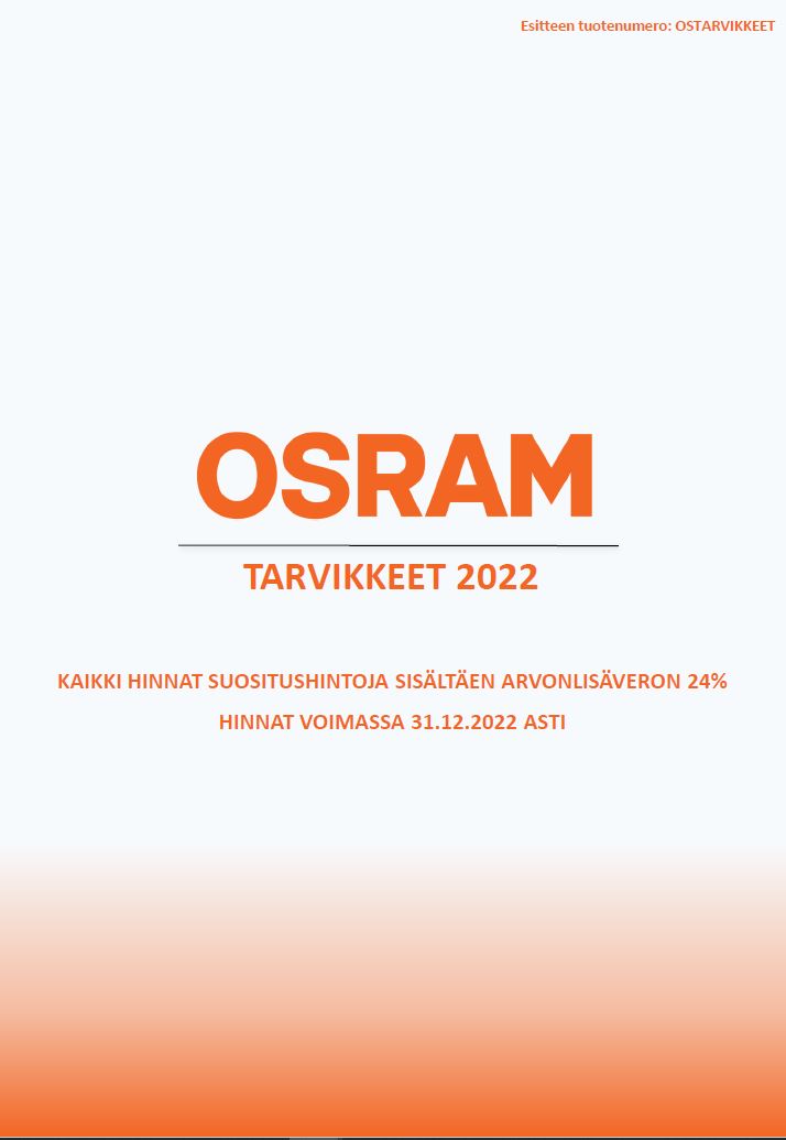 Osram Tarvike-esite