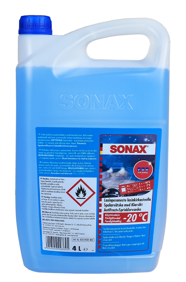 SONAX Tuulilasinpesuneste Valmissekoite -20C 4L