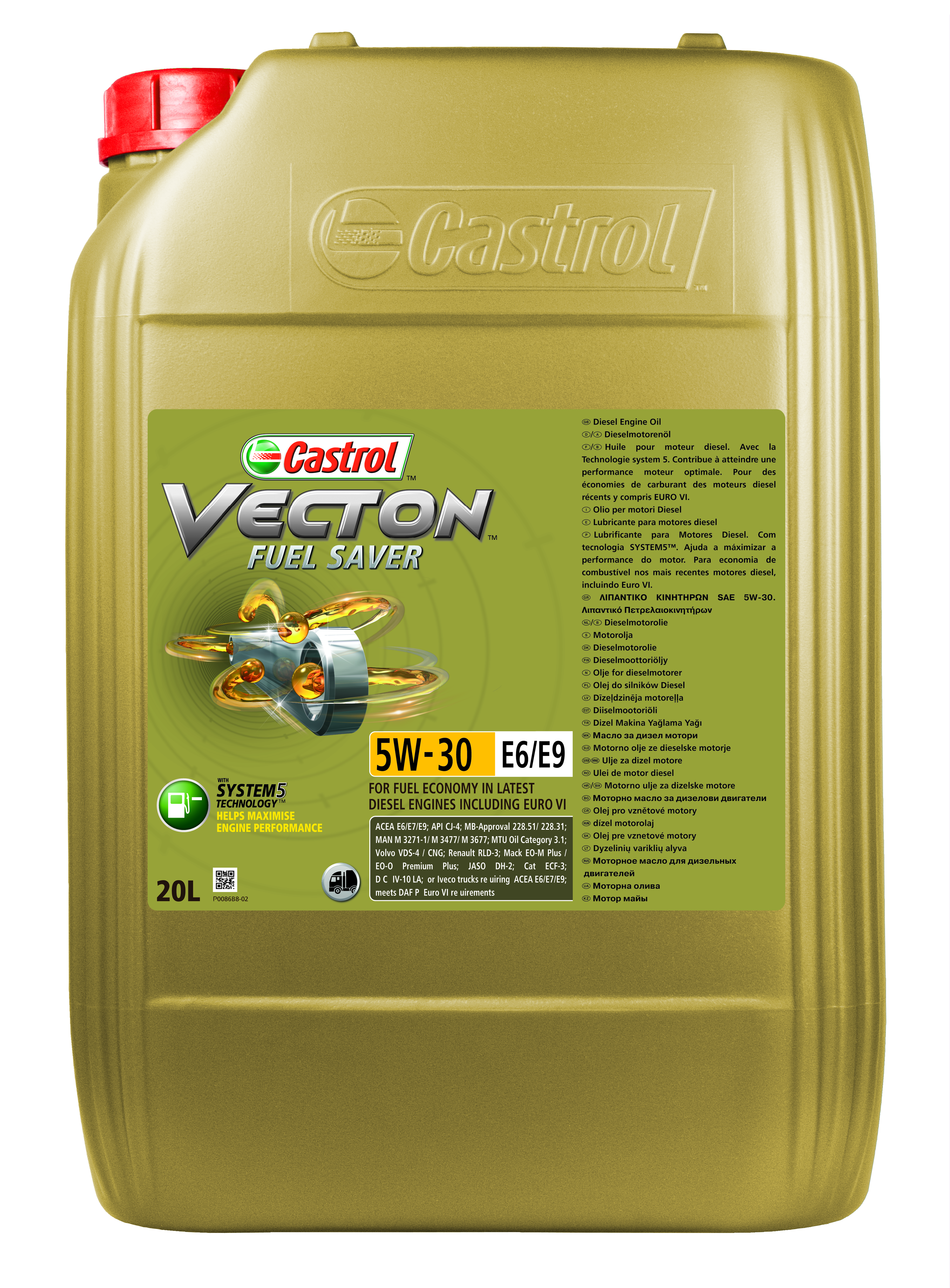 Vecton Fuel Saver 5W-30 E6/E9 20L