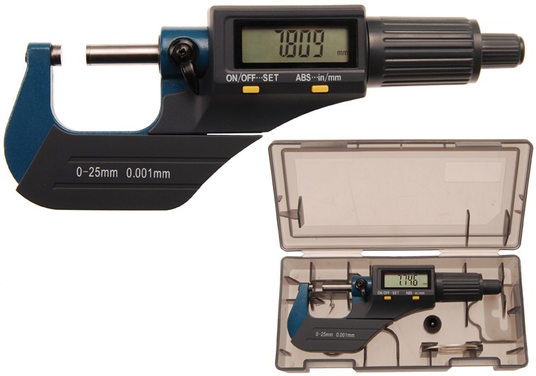 Digitaalinen mikrometri 0-25mm