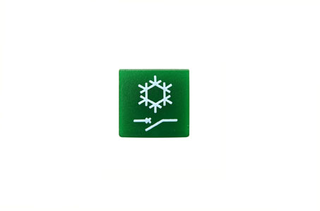 Symbolilevy 511-srj vihre ilmastointilaite plle/pois