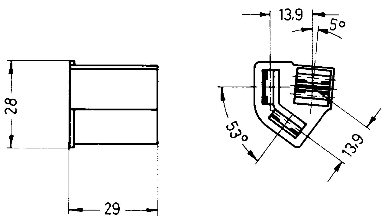 Keskuspistoke 4 x 9.5mm, virtalukolle