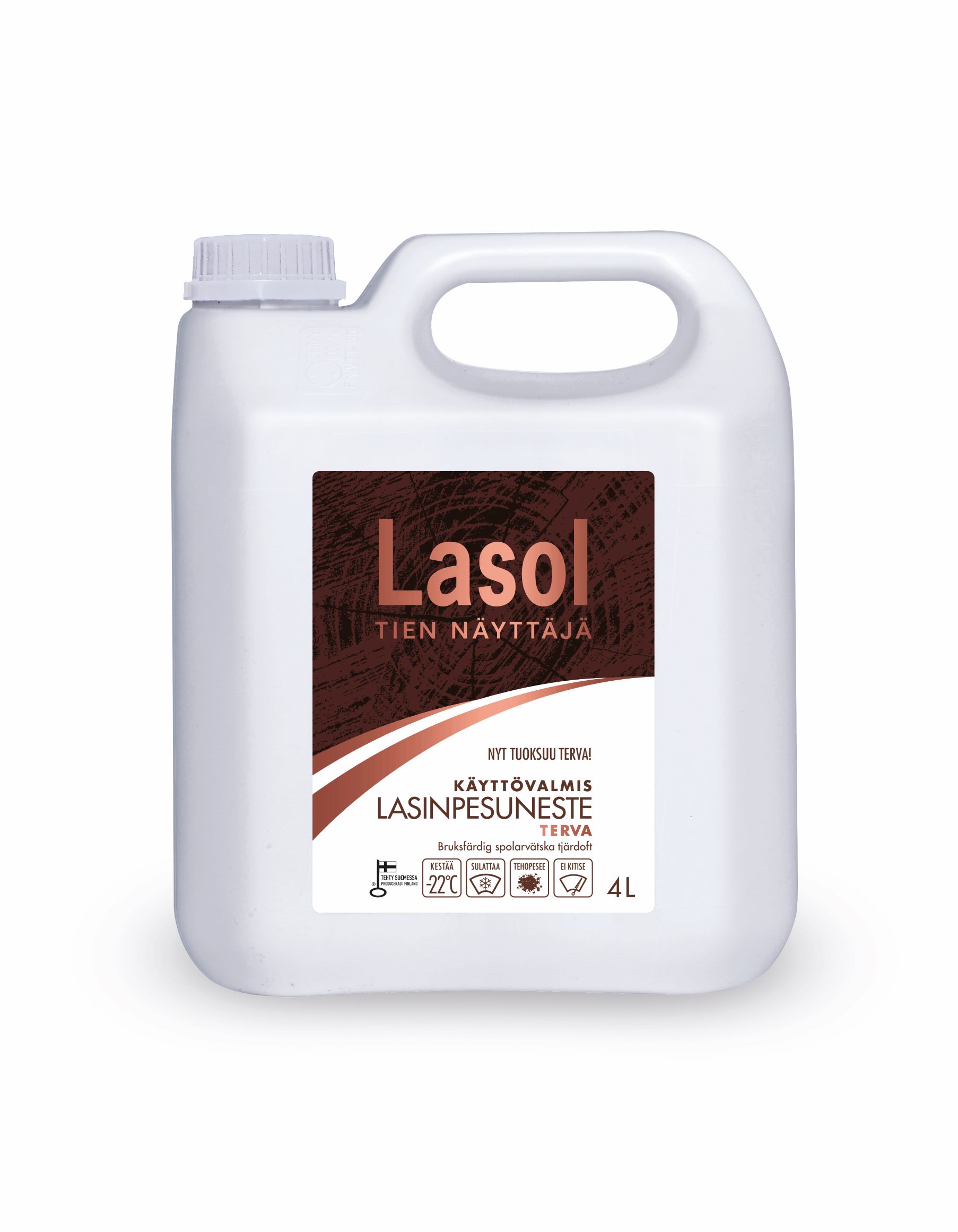 Lasol Terva 4L -22C kyttvalmis lasinpesuneste