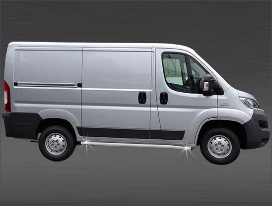 Sivuputkipari �60mm Ducato/Boxer/Jumper 2014->, 3450 mm aks