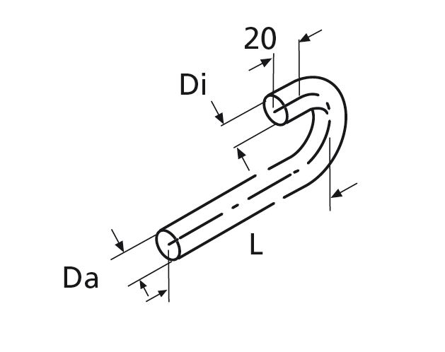 Muotoletku Di20,L190,180ast