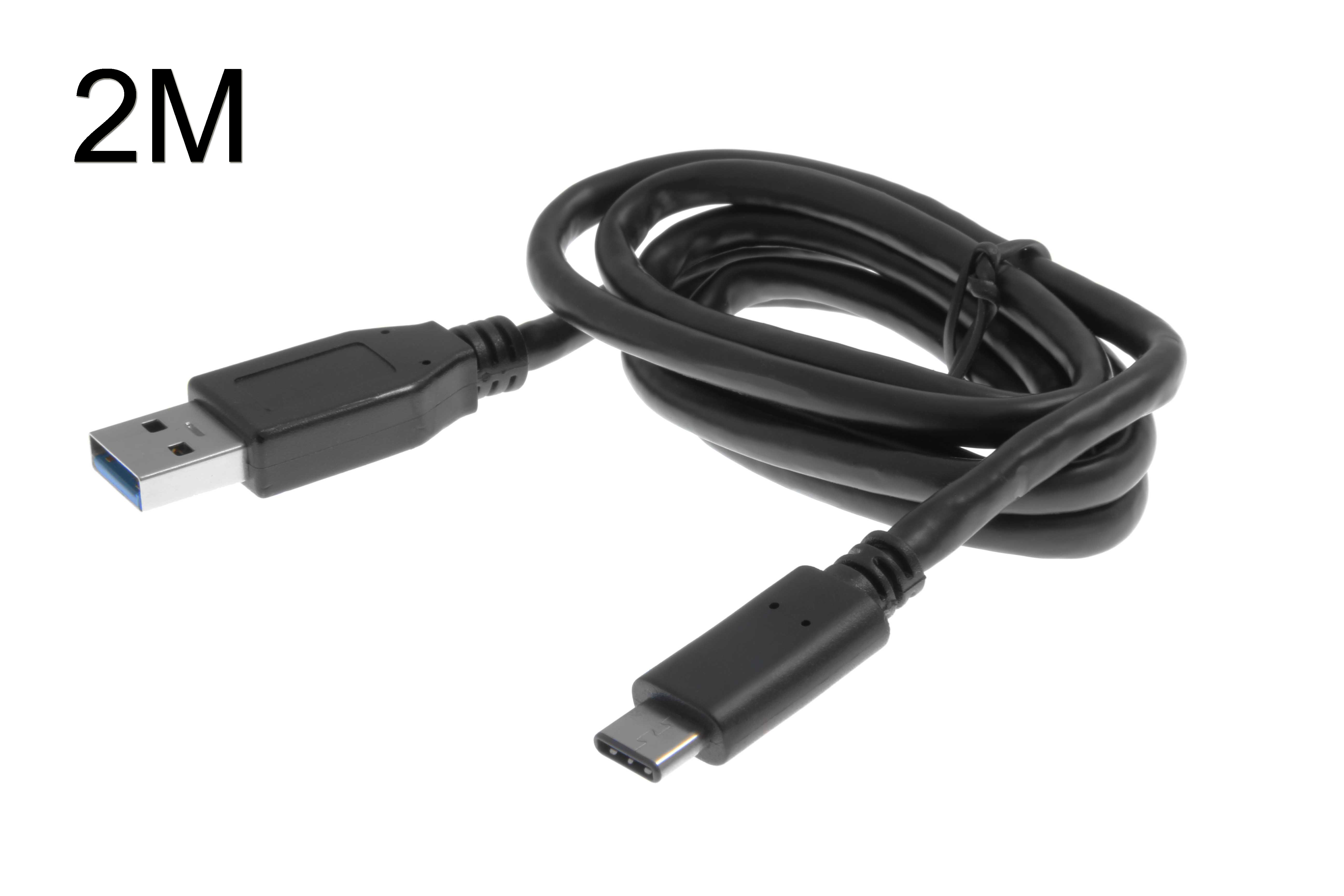 INSMAT USB-A -> USB-C Kaapeli 2m musta