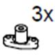 Sormimutteri M6, harmaa, Thule Residence - 3 kpl