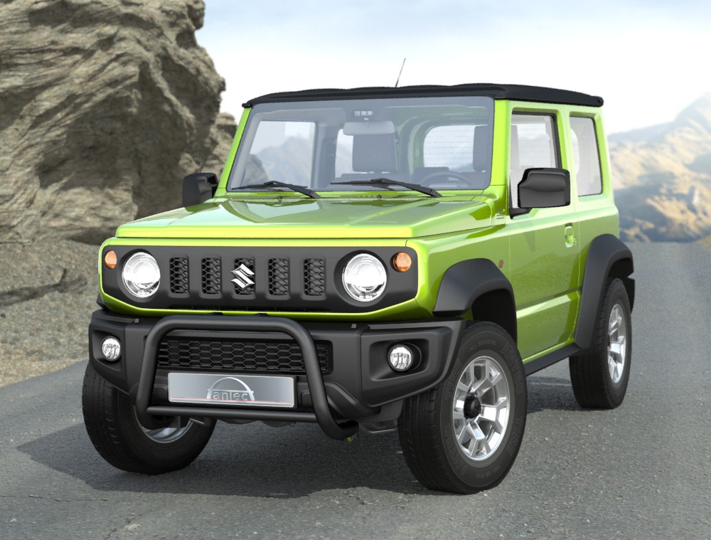 EU lis�valotel.60/42mm Suzuki Jimny 2018- MUSTA