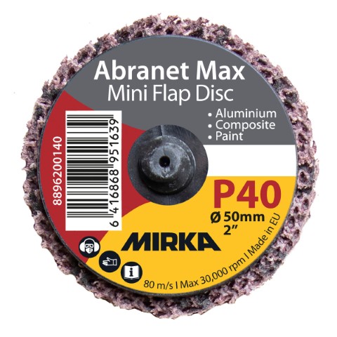 Abranet Max Mini lamellilaikka pikalukitus 50mm 80