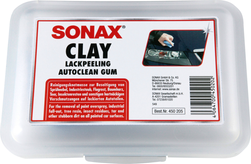 SONAX Clay puhdistussavi 200g auton maalipinnalle