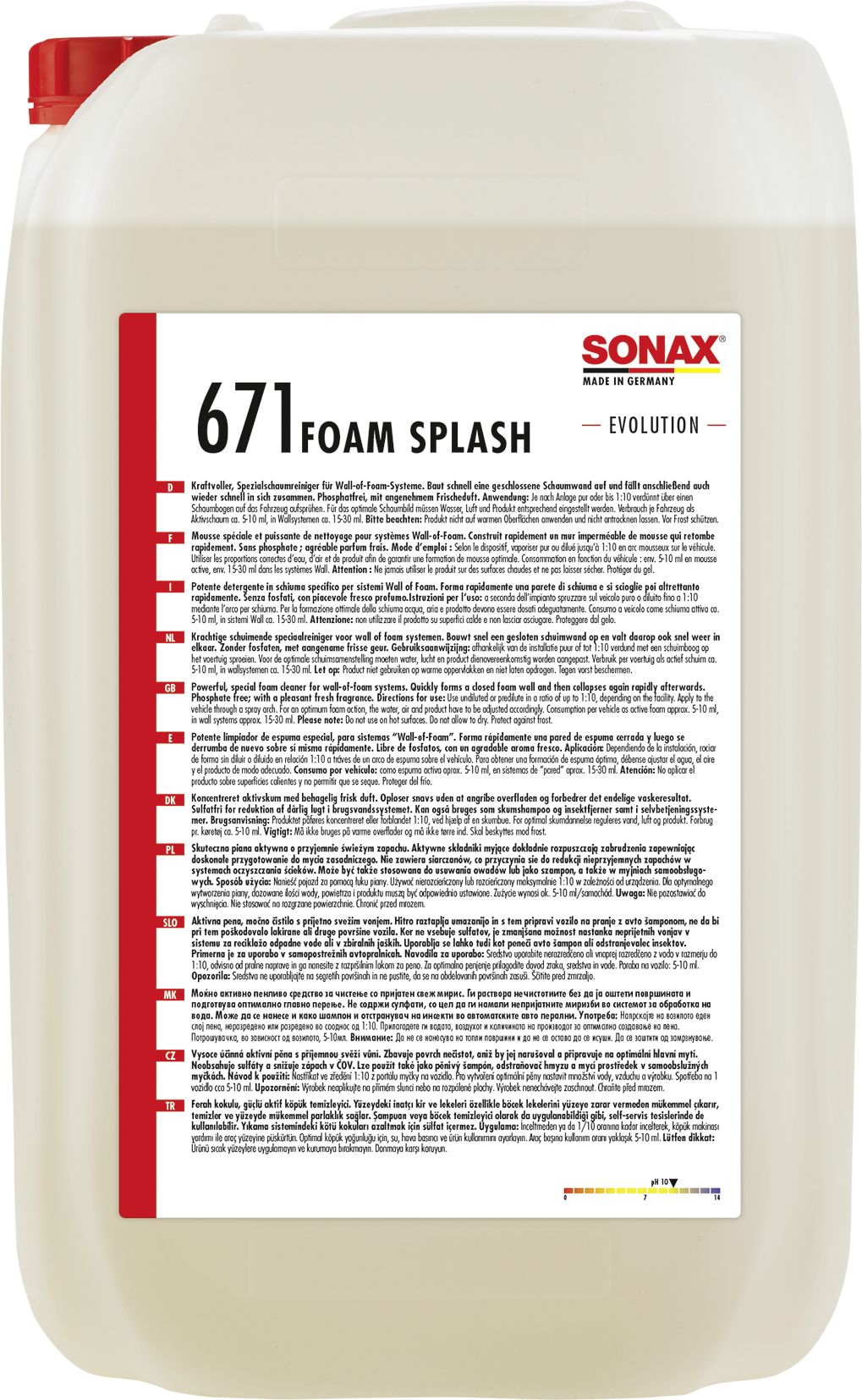 SONAX FoamSplash vaahtoshampoo  25 L