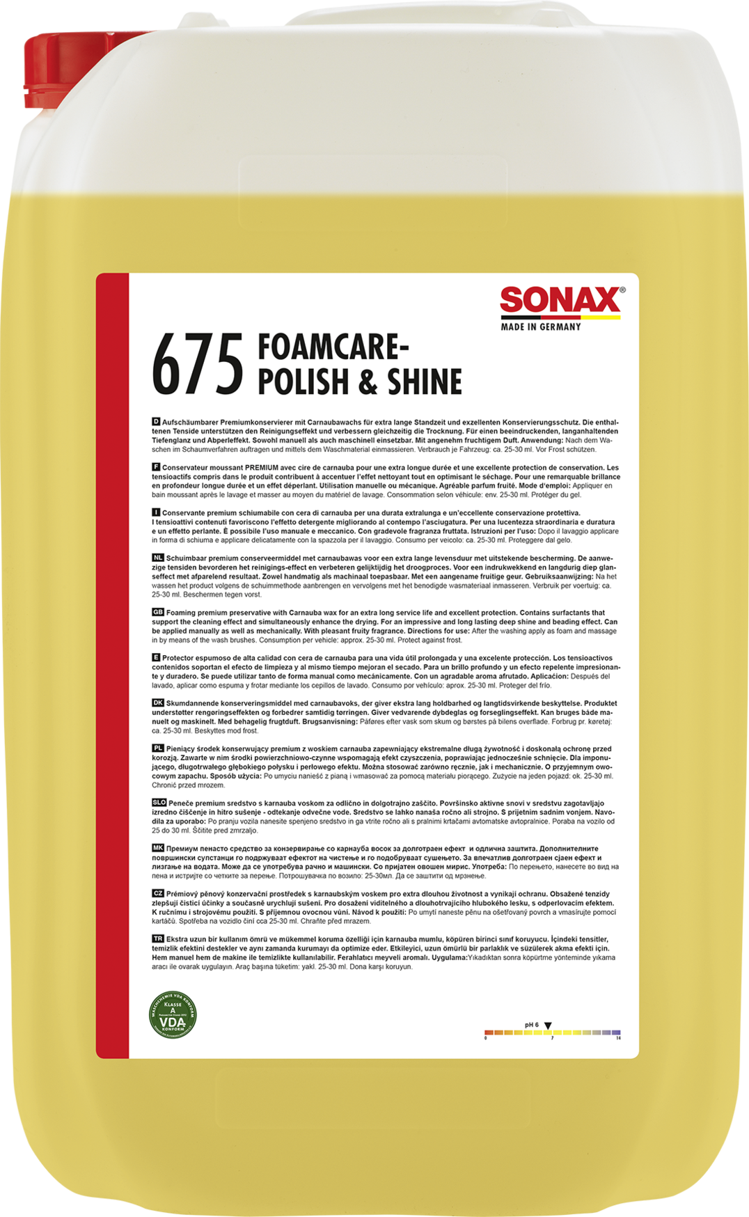 SONAX FoamCare Kiillotusvaha 25 L