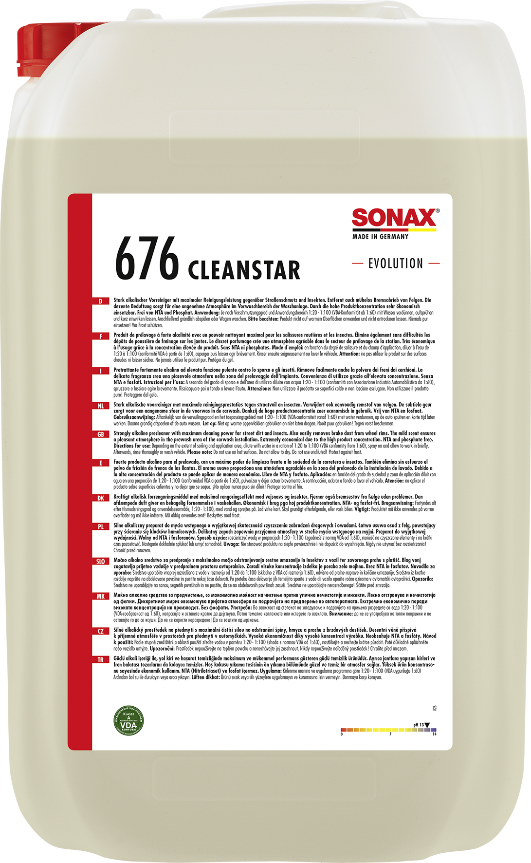 SONAX CleanStar Esipesuaine 25 L