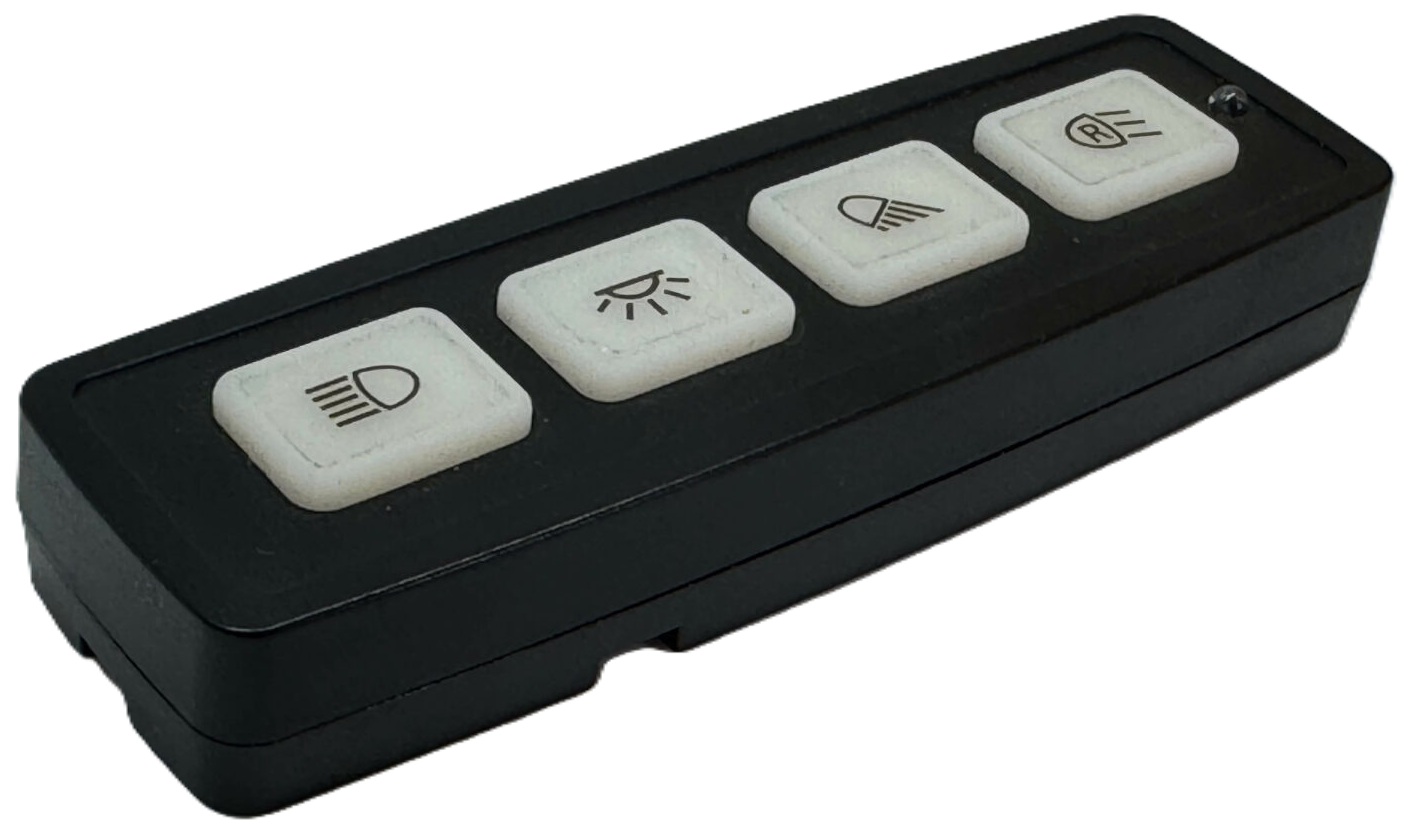 Kytkinpaneeli, 4 painiketta, pidike ja teippi