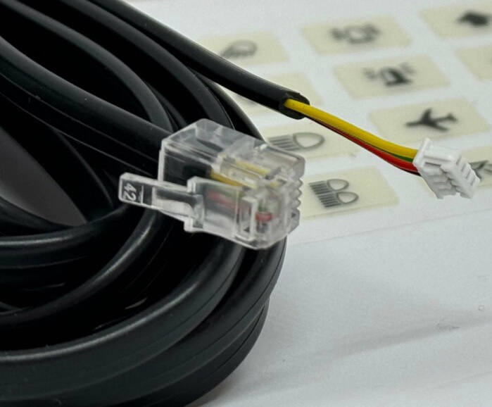 0,5 m kaapeli RJ10/Picoblade (Kytkinpaneeli-4, Ilmast.ant.)