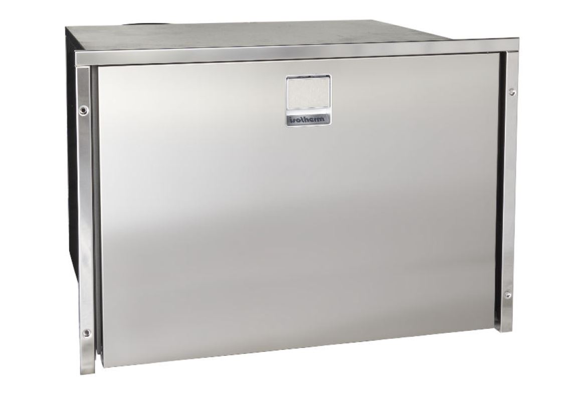 J��k. 70L/V Drawer Inox 12/24V Clean Touch, Uppoas. 3-sivu-k