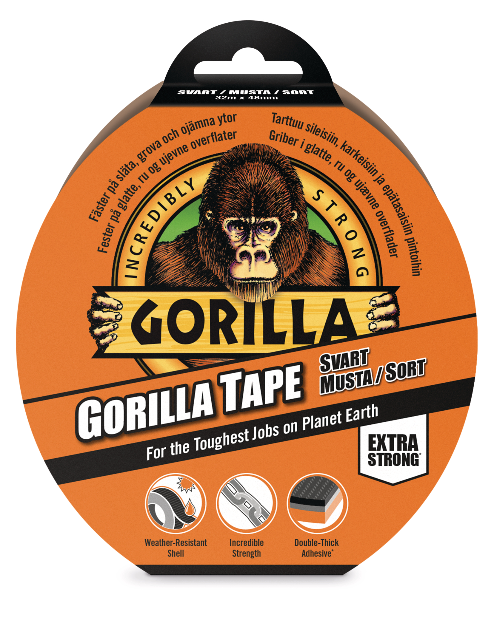 Gorilla Black -teippi 32 m