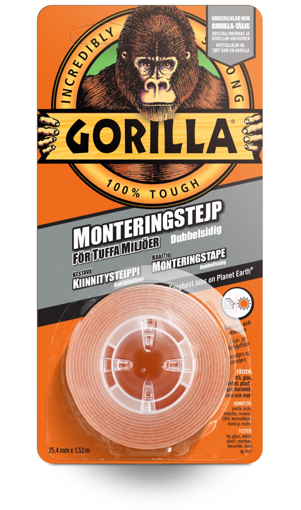 Gorilla HD Mounting -kaksipuoleinen teippi