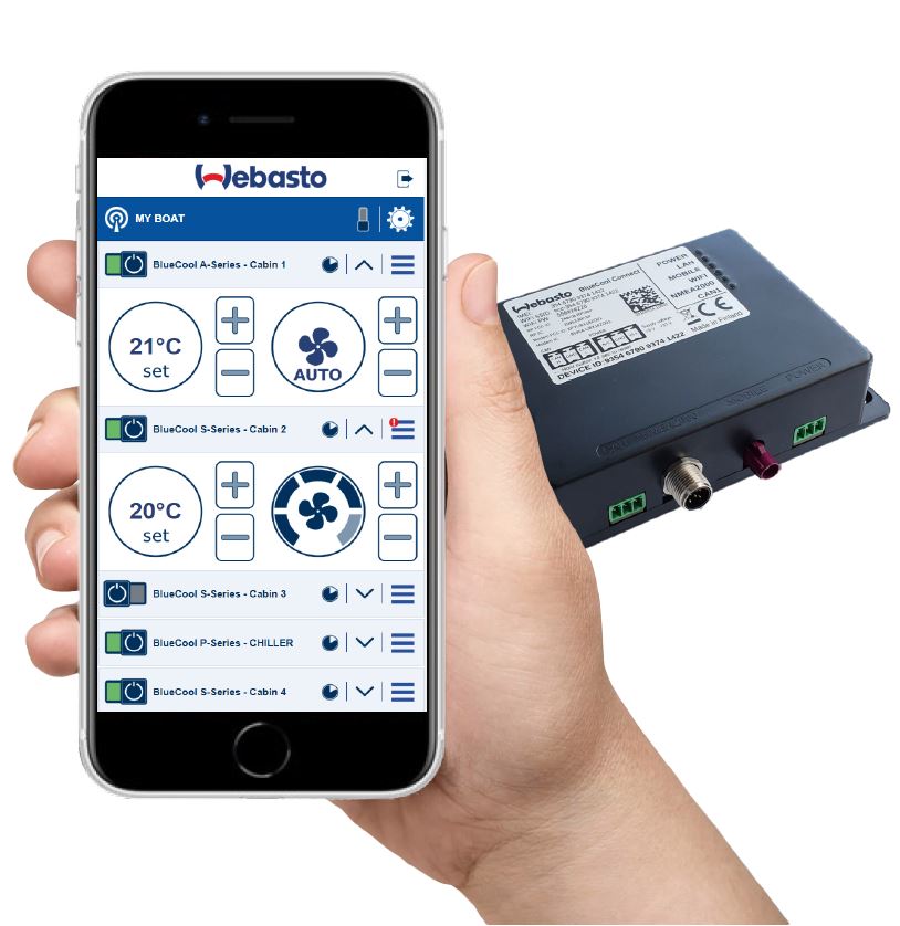 BlueCool Connect GSM-ohjaus