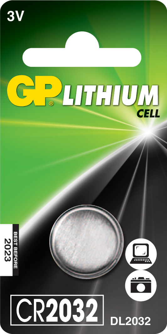 Nappiparisto GP Lithium CR2032 3,0V, 1kpl