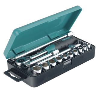 Hylsysarja 1/4  mm 16-osainen