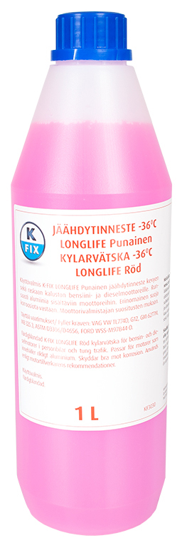 Jhdytinneste punainen G12 -36C kyttvalmis 1 L