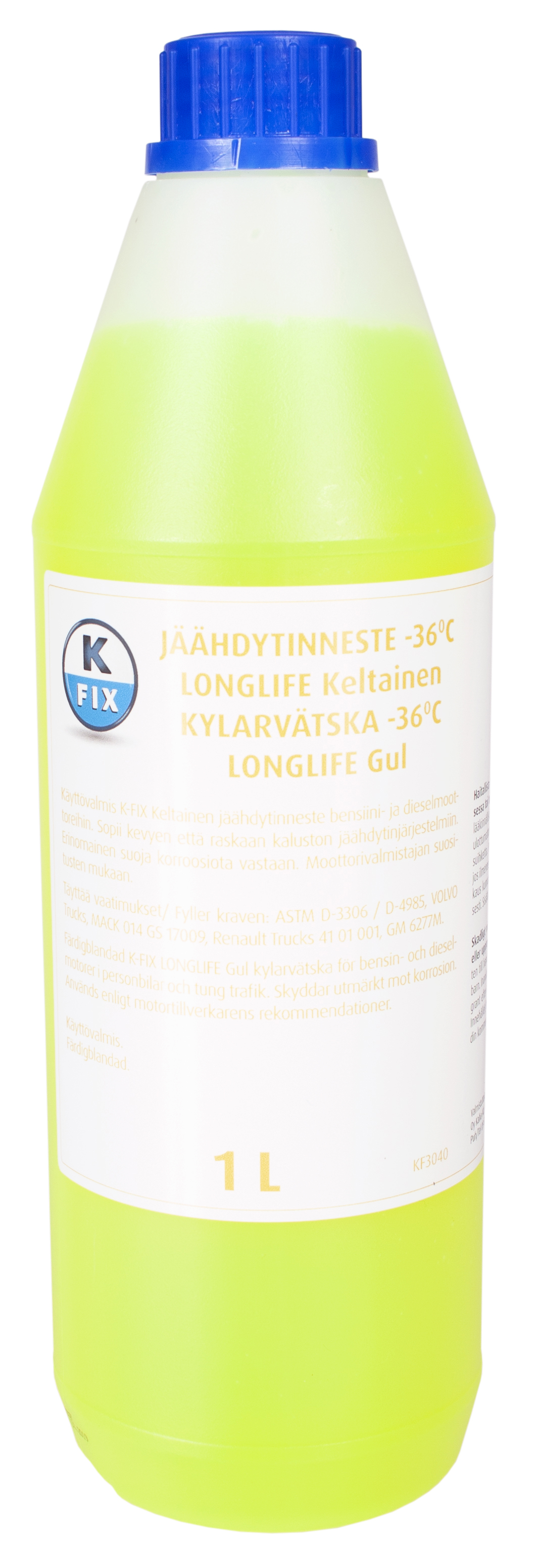 Jhdytinneste keltainen -36C kyttvalmis 1 L