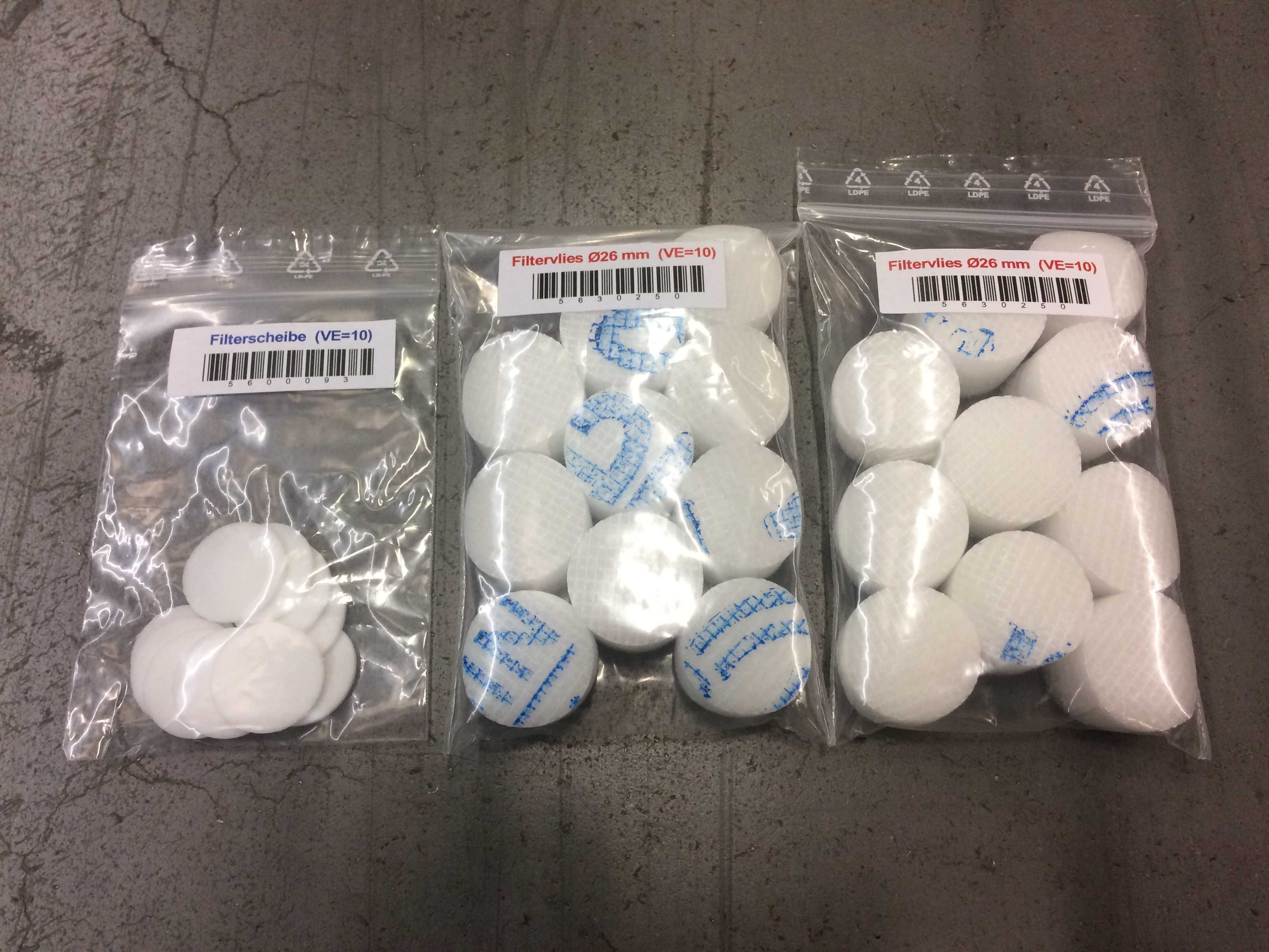 Suodatinsarja Dr�ger CO2 Vario XII-mittariin (10+20kpl)