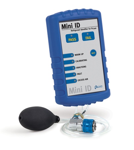Analysaattori Mini ID R134A laadun tarkastamiseen