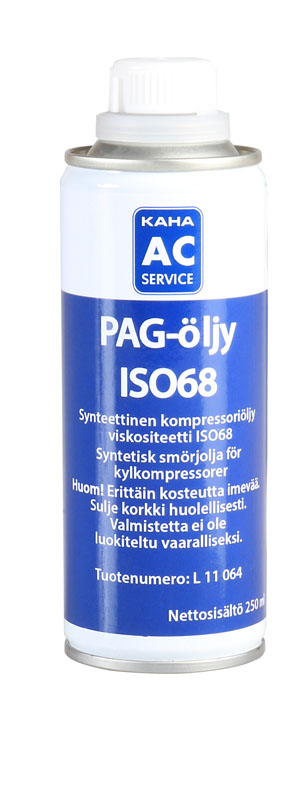 Kompressori�ljy PAG ISO68 250 ml (Sanden SP-15 vastaava)