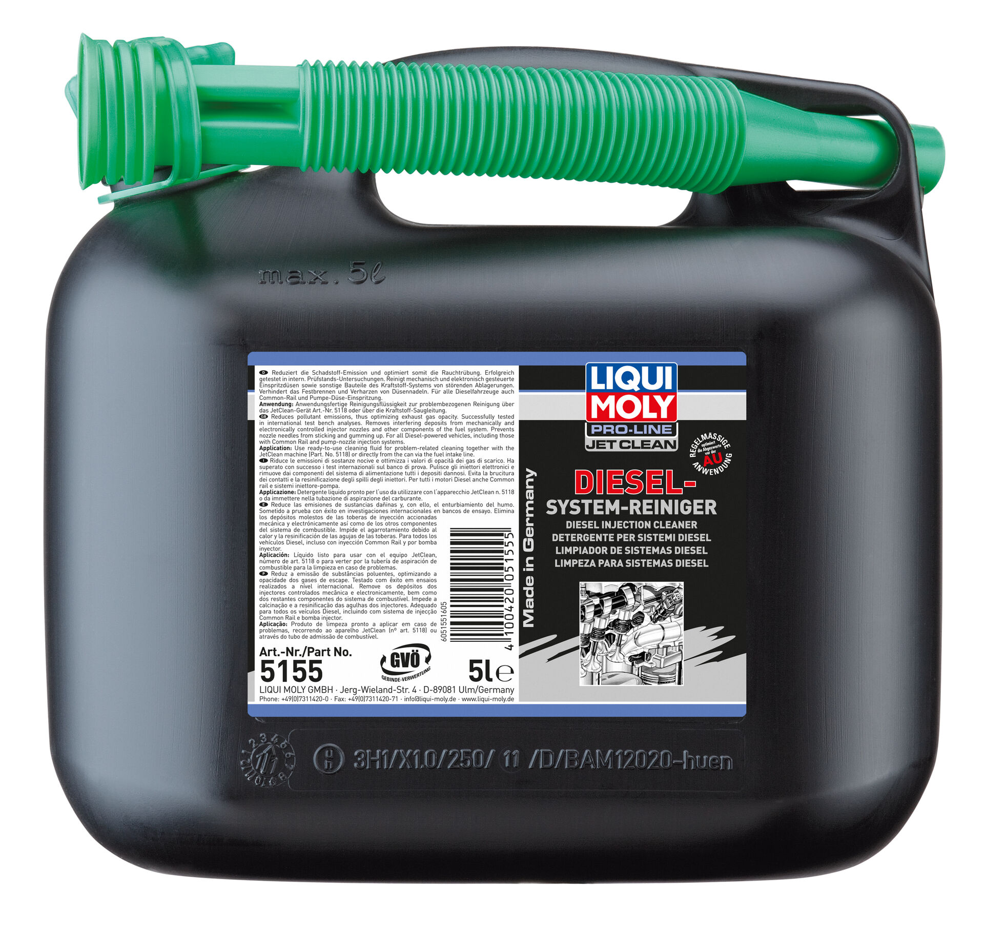 JetClean Dieseljrjestelmn puhdistusaine 5L