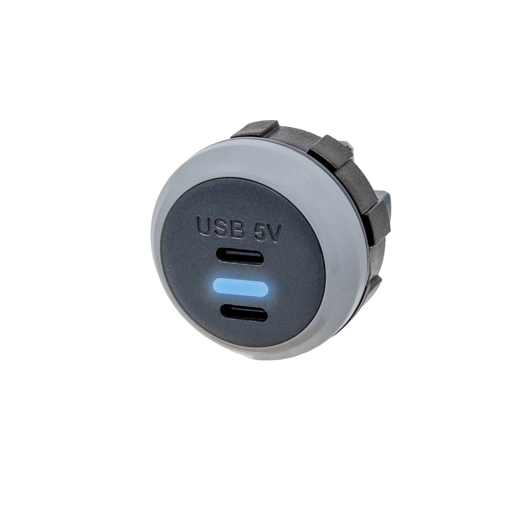 USB-C+C laturi 12/24V 5V 3A