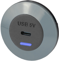 USB-C laturi yksitt�inen etuasennus 12/24V 5V 3,0A