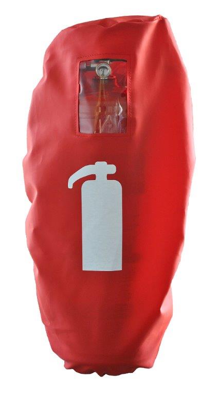 Suojahuppu 6kg sammuttimelle punainen