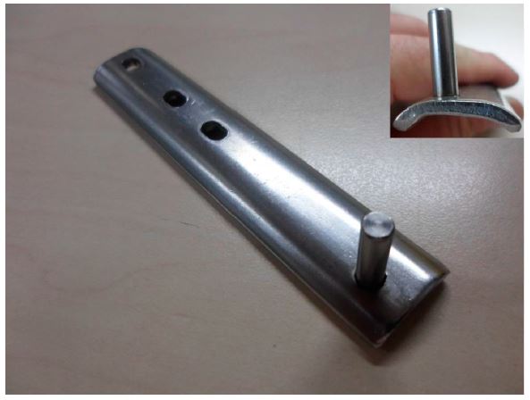 UPPER INOX RIGHT HINGE CR ELEGANCE