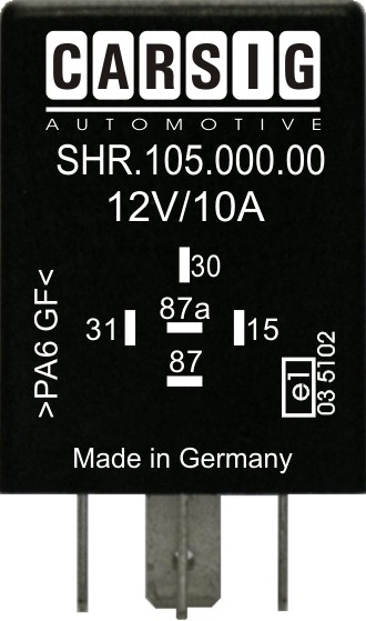 SHR.105.000.00 Askelrele 12V 10/15A + ohjaus
