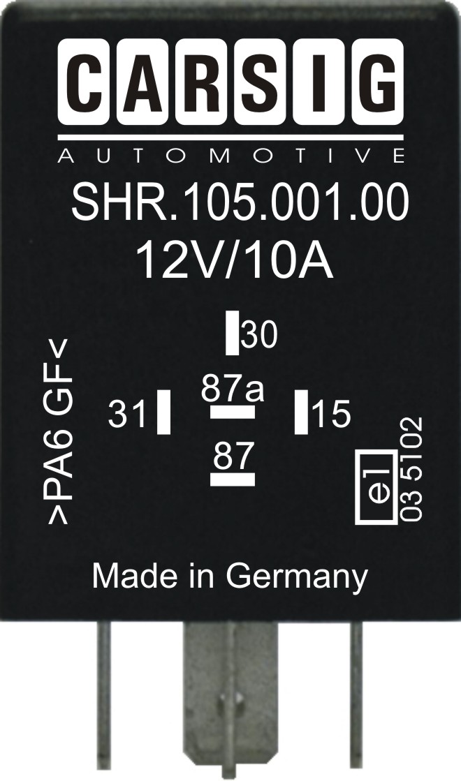 SHR.105.001.00 Askelrele 12V 10/15A - ohjaus