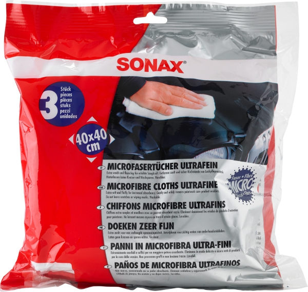 SONAX Mikrokuituliina ultrahieno 40x40 3 kpl