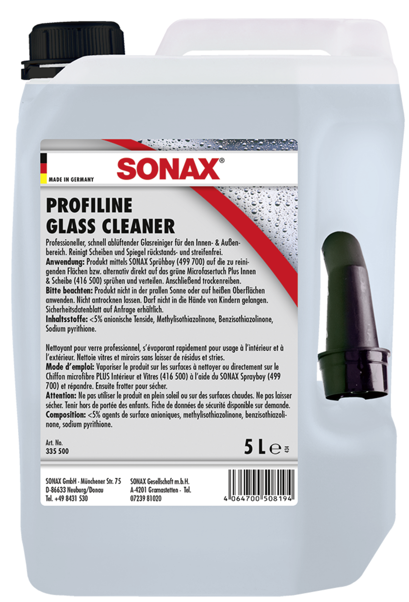 Profiline Glass Cleaner, nopea ja tehokas ikkunanpesu 10l