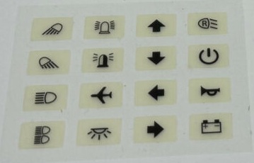 Arkki, jossa 4x4 vakiokuvakkeita Kytkinpaneeli-4 ja -8