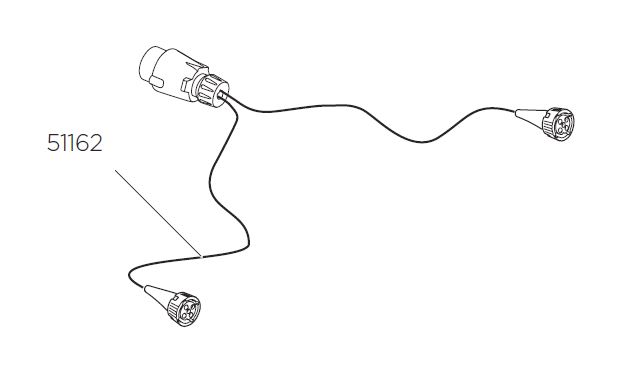 Thule 7-napainen johto telineeseen 9105
