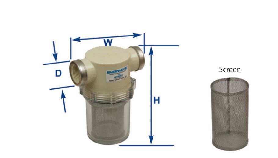 Merivesisuodatin 1 , L�pin�kyv�, suod. ruostumaton ter�s