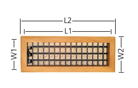 Puhallusritil 12X4  Teak