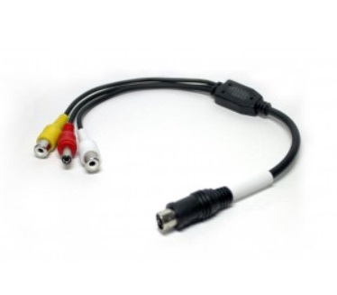 MiniDIN-urosliitin, RCA A/V