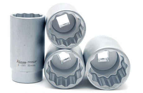 Napamutterin hylsysarja 4 osaa, pakattu aaltopahvilaatikkoon